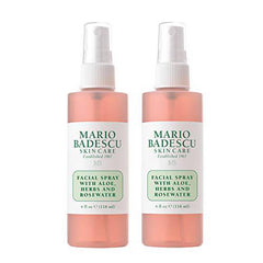 Mario Badescu Facial Spray with Aloe, Herbs and Rosewater for All Skin Types | Face Mist that Hydrates, Rejuvenates & Clarifies