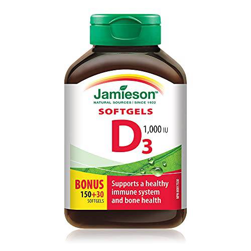 Jamieson Vitamin D3 1,000 IU Premium Softgels