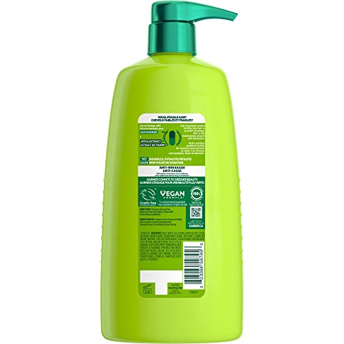 Garnier Fructis Grow Strong, Fortifying Shampoo, For Stronger Hair, with Apple Extract and Ceramide, Paraben-Free, 1L, Packaging May Vary