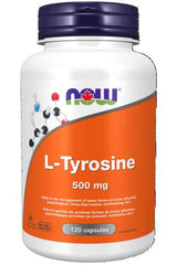 NOW L-Tyrosine (Freeform) Capsules, 500mg, 120 Count