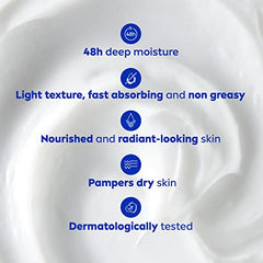 NIVEA Cocoa Butter 48H Deep Moisture Body Cream, 439g