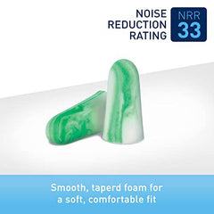 Flents Protechs Reusable Work Ear Plugs, Ideal for Construction Offering Protection From Loud Environments, 8 Pairs with Travel Size Case, Easy Use Comfort Fit, NRR 33, Green, Made In The USA