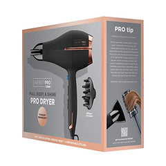 CONAIR INFINITIPRO 1875 Watt AC Motor Pro Hair Dryer with Ceramic Technology, Black