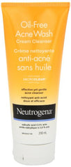 Neutrogena Acne Face Wash, Oil Free Cream Facial Cleanser with Salicylic Acid For Acne & Blackheads, 200ml