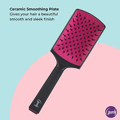 Goody Ceramic Blow Dry Paddle Brush - Flexible Cushion with Protective Coating - Pain-Free Detangler Comb for Women, Men & Kids - Removes Knots and Tangles, for Natural, Straight, Thick & Curly Hair