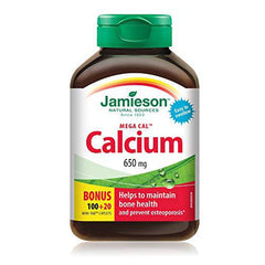 Jamieson MegaCal Calcium 650mg 100+20 Tablets