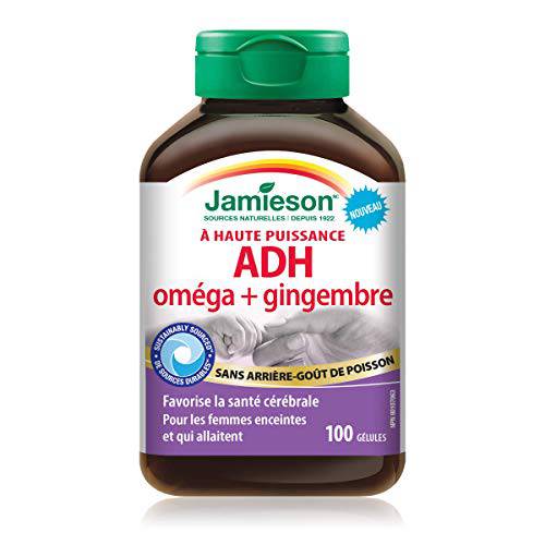 Jamieson High Potency Dha Omega with ginger, 100 Count