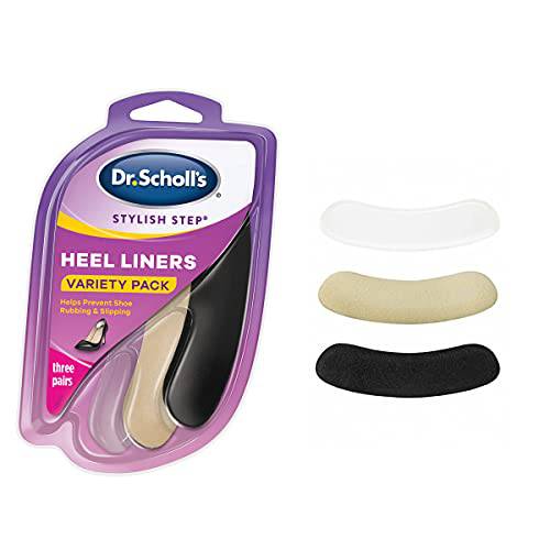 Dr. Scholl's Foam Heel Liners Inserts Helps Prevent Uncomfortable Shoe Rubbing at The Heel and Helps Prevent Slipping for Shoes That are Too Big, 3 Pair