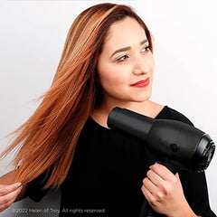 Revlon RV544FBLK Advanced Ionic Technology™ Hair Dryer with Diffuser, Powerful, Ionic Hair Dryer with Concentrator, Quick Dry, Lightweight, 2 Heat/ Speed Settings, Less Frizz, Shiny and Smooth Hair, Black