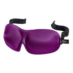 Bucky 40 Blinks No Pressure Solid Eye Mask for Sleep & Travel, Plum, One Size