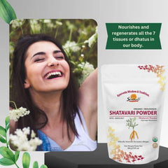 Organic Shatavari Powder 200g/ NPN 80092467/ Asparagus Racemosus/Adaptogen/Energy & Stress