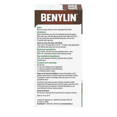 BENYLIN HERBAL Cough Syrup Ivy Leaf, Herbal Decongestant, Cold & Flu Relief, Cough Suppressant, Sugar Free, Antioxidants, 100-mL