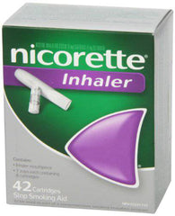 Nicorette Nicotine Inhaler, 4mg Delivered, 42 Cartridges, Quit Smoking Aid and Smoking Cessation Aid