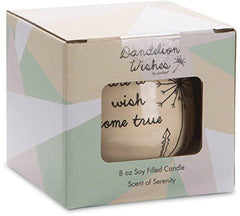 Dandelion Wishes 77113 Plain, Sisters are A Wish Come True Yellow Ceramic Soy Serenity Scented Candle