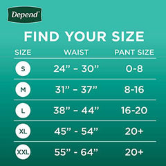 Depend Fresh Protection Adult Incontinence Underwear for Women (Formerly Depend Fit-Flex), Disposable, Maximum, Small, Blush, 32 Count