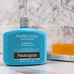 Neutrogena Moisturizing Healthy Scalp Hydro Boost Shampoo for Dry Hair and Scalp, with Hydrating Hyaluronic Acid, pH-Balanced, Paraben & Phthalate-Free, Color-Safe, 354 ml