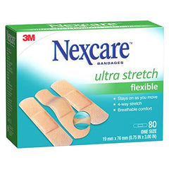 Nexcare™ Ultra Stretch Bandages CS102-CA, One Size, 80/Pack