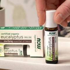 NOW Organic Eucalyptus Essential Oil Roll-On, 10mL