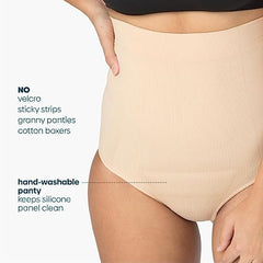 Upspring C-Panty High Waist C-Section Support, Recovery & Slimming Panty with C-Section Scar Healing - OBGYN Recommended L/XL Nude