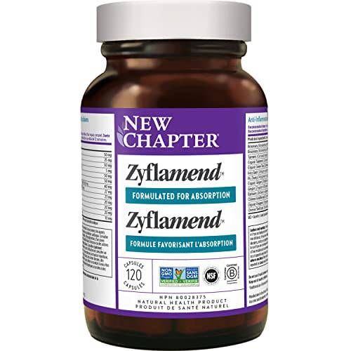 New Chapter Joint Supplement + Herbal Pain Relief - Zyflamend Whole Body for Healthy Inflammation Response - 120 ct