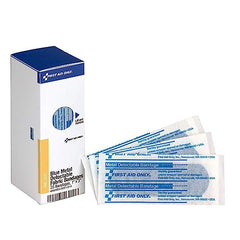 First Aid Only Fae-3010: Sc Refill 1"X3" Blue Metal Detectable Bandages, 25