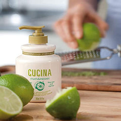 Cucina Hand Care Duo by Fruits & Passion - Lime Zest and Cypress - 200 ml Hand Soap & 150 ml Hand Cream