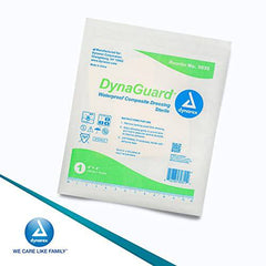 Dynarex Dynaguard Waterproof Composite Dressing, 10 Count/4 x 4 Inch