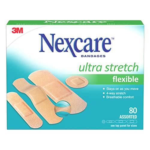 Nexcare™ Ultra Stretch Bandages, Ast. Sizes, 80 pk