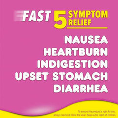 Pepto Bismol Chewables, Upset Stomach Relief, Diarrhea Relief, Heartburn, Nausea, Indigestion, Upset Stomach, Original Flavour, 48 Count