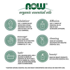 NOW Organic Lavender Essential Oil Roll-On, 10mL