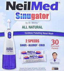 NeilMed Sinugator - Dual Speed Cordless Pulsating Nasal Wash 1 count