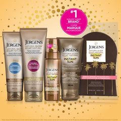 Jergens Natural Glow +Firming Daily Moisturizer & Gradual Sunless Self Tanning Body Lotion for Dry Skin, Medium to Deep Shade (200 mL)