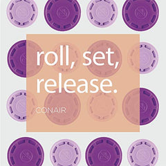 Conair Instant Heat Compact Hot Rollers w/Ceramic Technology; Black Case with Purple Rollers