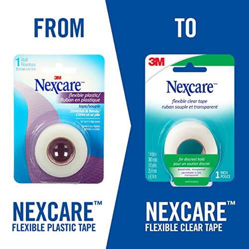 Nexcare™ Flexible Clear Tape 771-CA, 1 in x 360 in (25.4 mm x 9.1 m), 1/Pack