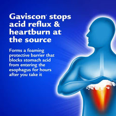 Gaviscon Liquid Extra Strength Antacid - 340 ml - Antacid Liquid for Day and Night Heartburn Relief, Acid Reflux and GERD Relief, Icy Mint- Free of Aluminum, Lactose and Gluten