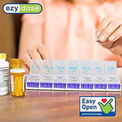 Ezy Dose Weekly (7-day) Push Button Pill Reminder (2XL)