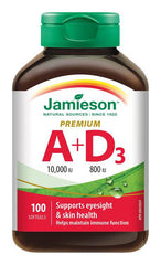 Jamieson Vitamin A 10,000 IU plus Vitamin D 800 IU - Premium Softgels