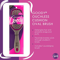 Goody Ouchless Cushion Hair Brush, Purple/Grey