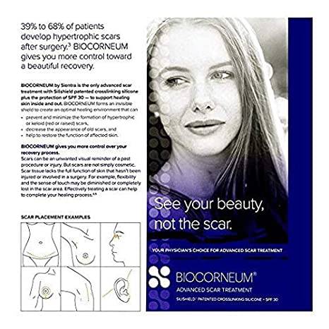 BioCorneum Scar Treatment Plus SPF 30 Silicone Scar Gel 10 Gram By Sientra - Zecoya