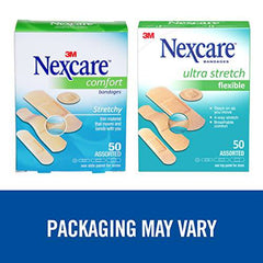 Nexcare™ Ultra Stretch Bandages CS201-CA, Assorted Sizes, 50/Pack