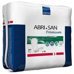 Abena Abri-San Premium Incontinence Pads, Size 3 - Mini, 28 Count