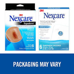 Nexcare™ Tegaderm™ Transparent Dressing H1626-06-CA, Waterproof, 4 in x 4 3/4 in (10 cm x 12 cm), 6/Pack