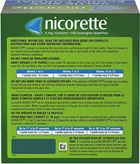 Nicorette Nicotine Lozenges, Quit Smoking Aid, Fruit, 4mg 160 count