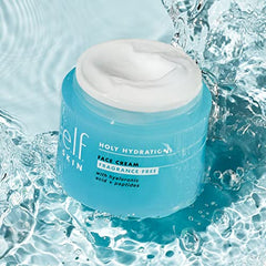 e.l.f. Holy Hydration! Face Cream - Fragrance Free, Moisturizes & Softens Skin, Quick-Absorbing & Ultra-Hydrating, 1.8 Oz (50g)