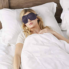 Bucky 40 Blinks Ultralight & Comfortable Contoured, No Pressure Eye Mask for Travel & Sleep, Perfect With Eyelash Extensions - Lattice