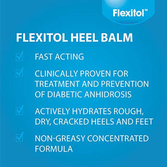 Flexitol Heel Balm - Super-Concentrated Moisturizer and Exfoliator, Diabetic Friendly, Pro-Vitamin B5, Vitamin E and L-Arginine, 28g