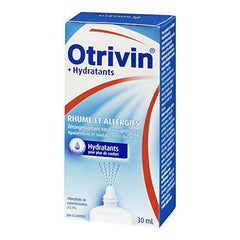 Otrivin Nasal Spray, Cold & Allergy Medication with Moisturizer, Nasal Decongestant, 30 mL