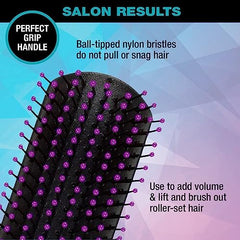 Conair Pro Hair Brush with Nylon Bristle, All Purpose, Colors May Vary