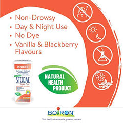 Boiron Stodal Adult Sugar Free, 200ml, Homeopathic Medicine for Dry & Wet Cough