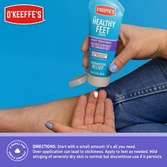 O'Keeffe's Healthy Feet Night Treatment Foot Cream, Restorative Lotion Works While You Sleep, Deep Conditioning Oils, 7oz/198g Tube, (Pack of 1), 107601, White